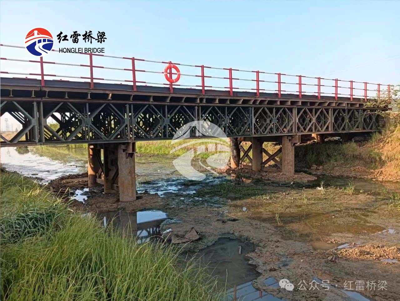 S20長豐至固始高速公路霍邱至皖豫界段鋼棧橋完工