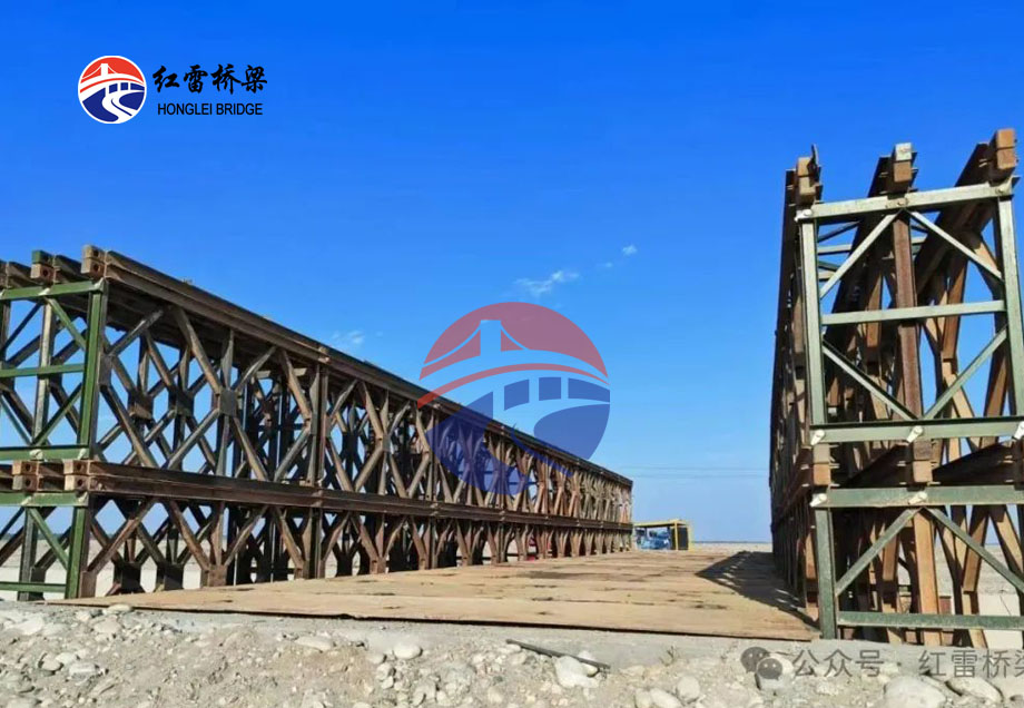 新疆喀什G3012—草湖—G314公路鋼便橋完工